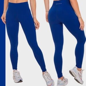 Babalú Women's Royal Blue High-Waisted Exercise Leggings NIP